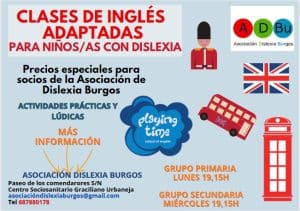 Clases de ingles adaptadas en la Academia Playing time para niños con dislexia. Más información en 6877880178