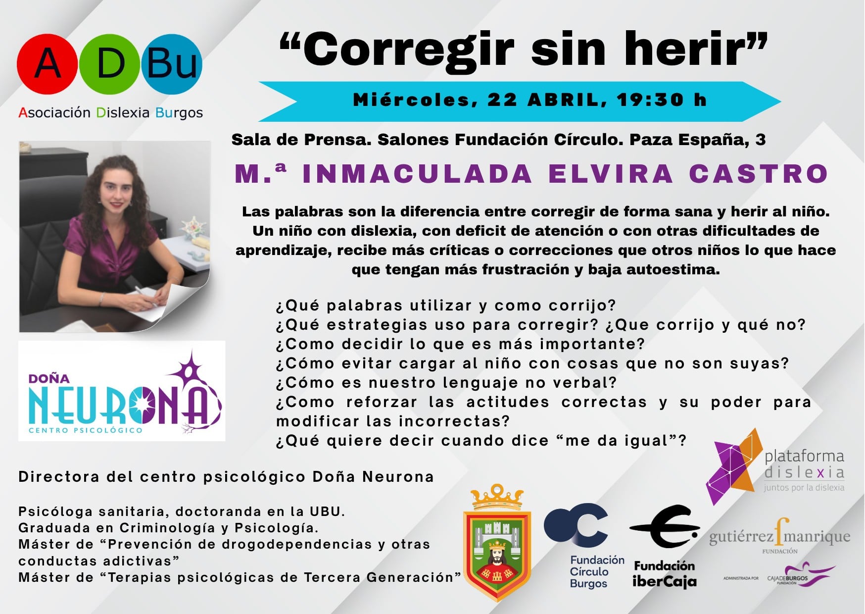 2026 doña neurona 22 abril corregir sin herir